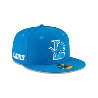 Sapca New Era Detroit Lions NFL Logo Mix 59FIFTY Fitted - Albastri